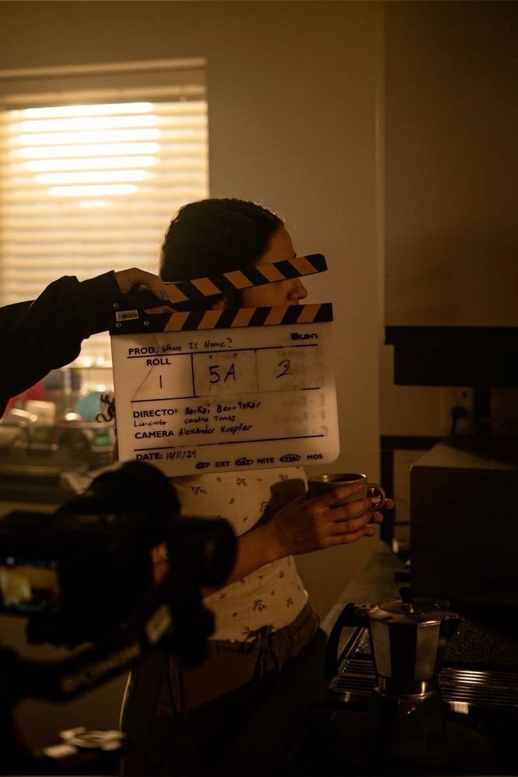Clapperboard during an original Clippely production shoot